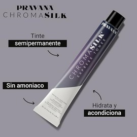 PRAVANA ChromaSilk Express Tones Beige, Matizador de Acción Rápida Sin Amoníaco para Rubios Perfectos, Tonos Entremezclables para Niveles 7-10 con Brillo Duradero Profesional, 90ml
