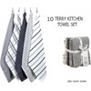 BLOOM BLENDS Pack of 5 Terry Cotton Kitchen Tea Towels