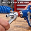 LEENKEA 5-Pack 1/4 Inch NPT Male Pneumatic Quick Connect Plugs