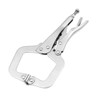 NUZAMAS (Set of 2) 9" Locking C-Clamp with Swivel Pads