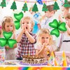 AOVNA Shamrock Foil Balloons St. Patrick's Day Decorations Irish Green
