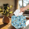 DELORIGIN Cat Face Tissue Box Holder, Square Tissue Box Cover