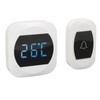 Wireless Doorbell Temperature Digital Display 4 Level Volume Adjustment Waterproof