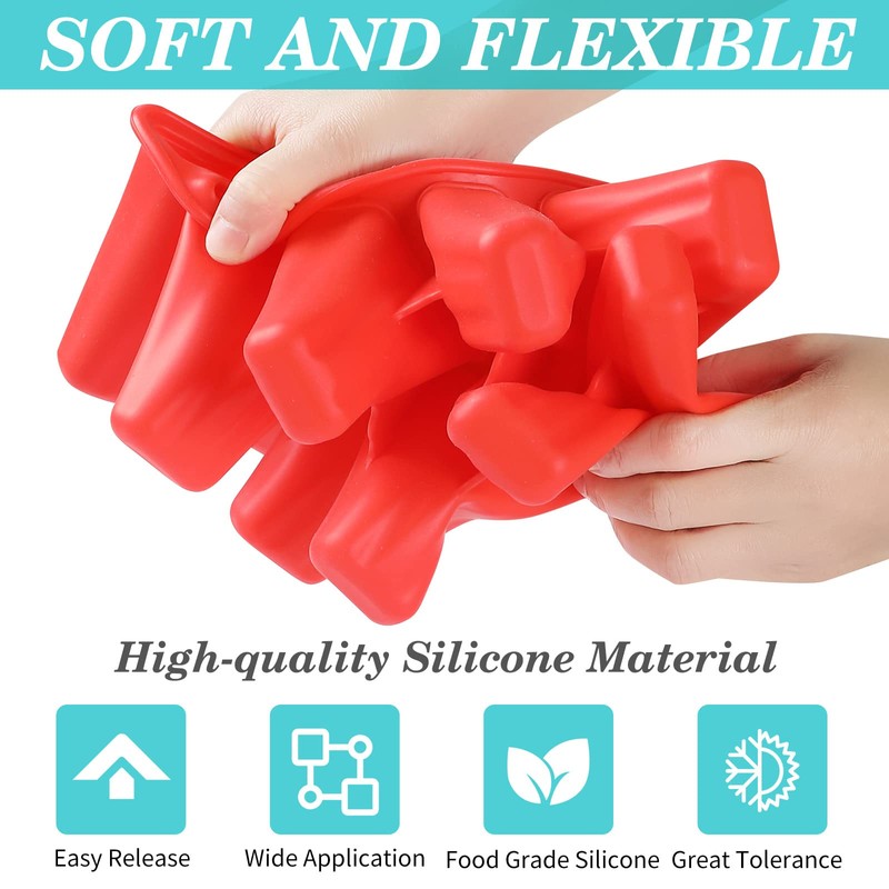 Popsicle Molds,Silicone Ice Pop Molds,BPA Free Popsicle Mold Reusable Easy