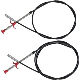 Kit de 2 Piezas de Herramientas Flexibles para Limpieza de Drenajes, Gancho de Acero y Pp para Destapar Bloqueos en Regaderas y Hogares