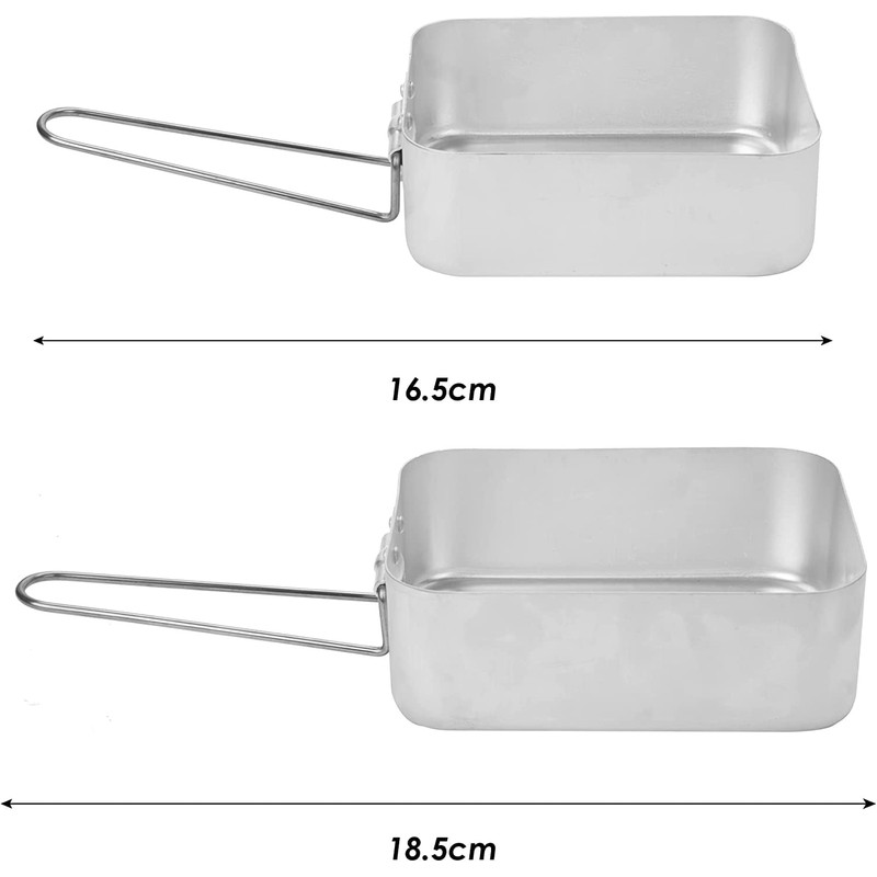 Widdle Gifts Ltd Camping/Outdoor Eating/Drinking Gear - Set 2 Aluminium