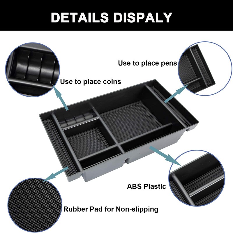 PIMCAR Center Console Organizer for 2019-2022 Chevy Silverado 1500/GMC Sierra