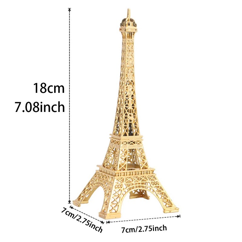 Eiffel Tower Statue, Metal Paris Tower Model, Desktop Home Decor