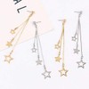 Lucky Star Pendant Tassel Dangle Earrings Fashion Long Shooting Star