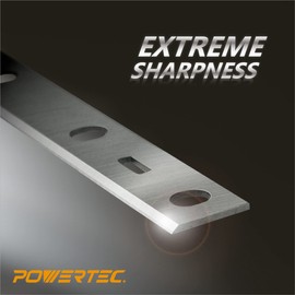 POWERTEC 6 Inch Jointer Blades for POWERTEC BJ600 Jointer, Set of 2 (148016)