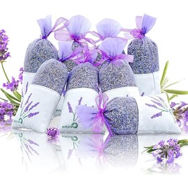 8 Packs Lavender Sachet Bags for Drawers and Closets, Long-Lasting Lavender Scented Sachets Home Fragrance Hanging Closet Air Freshener Oder Eliminator, Smell Goods for House