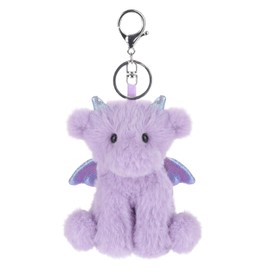 Apricot Lamb Cute Toys Plush purple dragon dinosaur Stuffed Animal Soft Keychain for Kids Bag, Purse, Backpack, Handbag 4.3 Inches