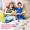 PATIKIL Heart Shaped Bookmark Heart M Cute Stylish Leather Bookmark