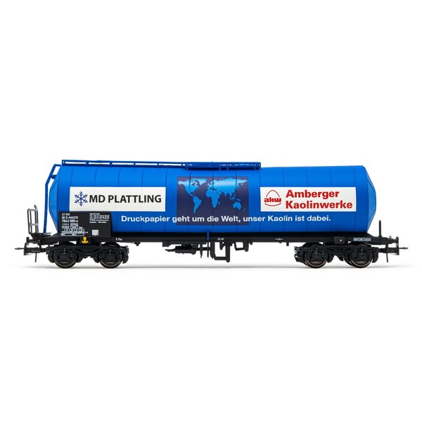 Rivarossi Railway - Rolling Stock HR6548 Nacco, 4-axle isolated tank wagon "Amberger Kaolin", blue livery, period VI (new running number)