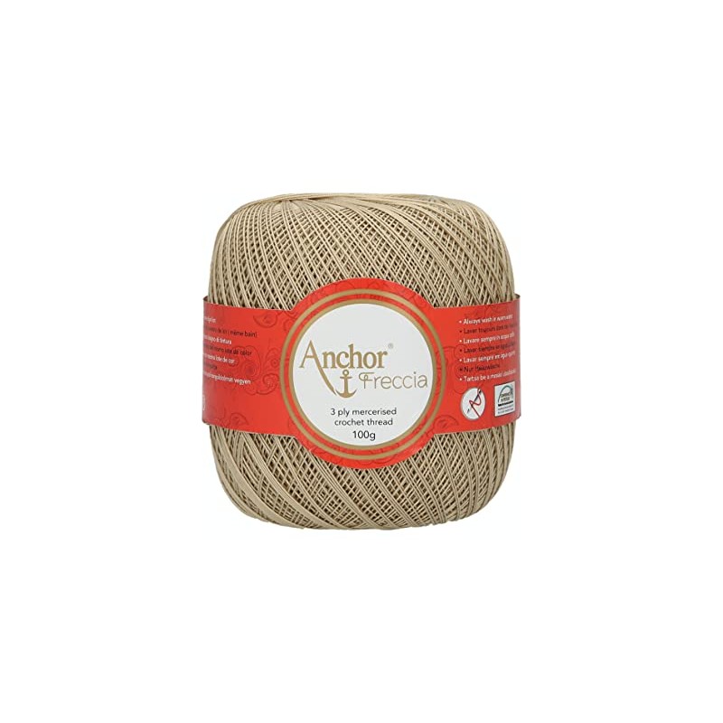 Anchor 4770016-00831 Crochet Yarn, 100% Cotton, 831, Thickness 16, 163