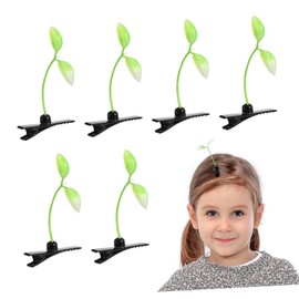 IWOWHERO Grass Hair Clip Women Hair Pin 10pcs Sprout Hairpin Set Fashionable Accessories for Women Girls