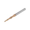 sourcing map Tapered Ball Nose End Mill, TiSiN Coated Solid