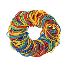 OHPHCALL 100pcs Thick Elastic Bands Rubber Bands Elastic Cord Multi-function Crafts Binding Portable Home Office Decor