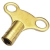 Radiator Bleed Key Solid Brass Clock Key Easy Grip Butterfly