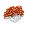 REPAIROCK 40pcs M6 Orange Aluminum Alloy Hex Socket Head Motorcycle