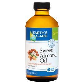 Earths Care Sweet Almond Oil 100 Pure and Natural, 8 OZ by Earths Care                                                                                