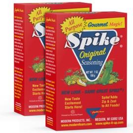 Spike Original All-Purpose Seasoning Salt, Herb, Veggie & Spice Blend 2-Pack – Seasonings & Spices, 7 Oz Ea