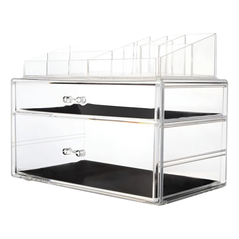 Organizador De Acrílico Para Maquillaje Beauty Secrets Trasparente