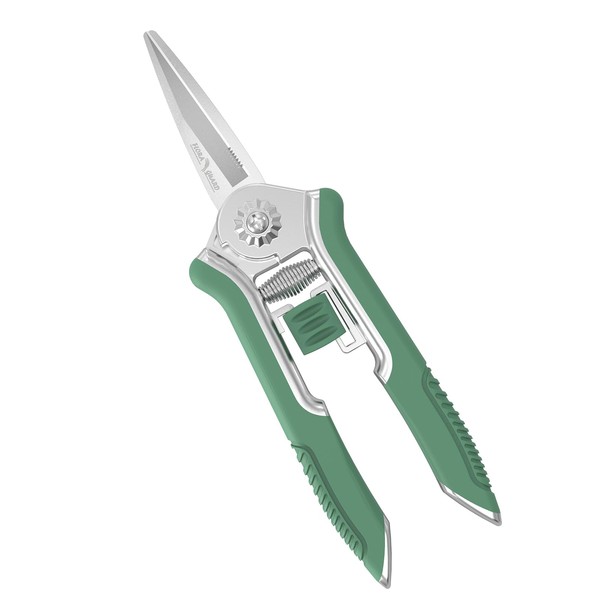 FLORA GUARD 6.5 Inch Micro-Tip Pruning snip Gardening Hand Pruning