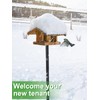 Bird Feeder Pole for Outdoors - 68in Adjustable Heavy-Duty Bluebird
