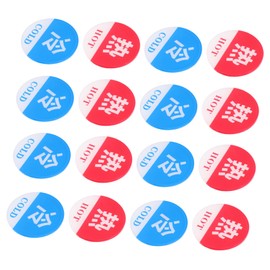 jojofuny 10pairs Hot Indicator Labels Signs for Easy Identification Hotels and Homes Caution Stickers for Sinks and Public Areas