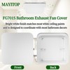 FG701S Universal Update Bathroom Fan Cover with Springs Compatible with
