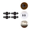 SHINEOFI 4Pcs Zinc Alloy Cabinet Pull Handles with Solid Ceramic