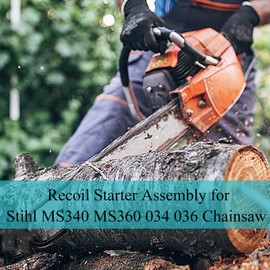 Atunee 11250802105 Recoil Starter Assembly for Stihl MS340 MS360 034 036 Chainsaw with Spark Plug Replace 1125-080-2105