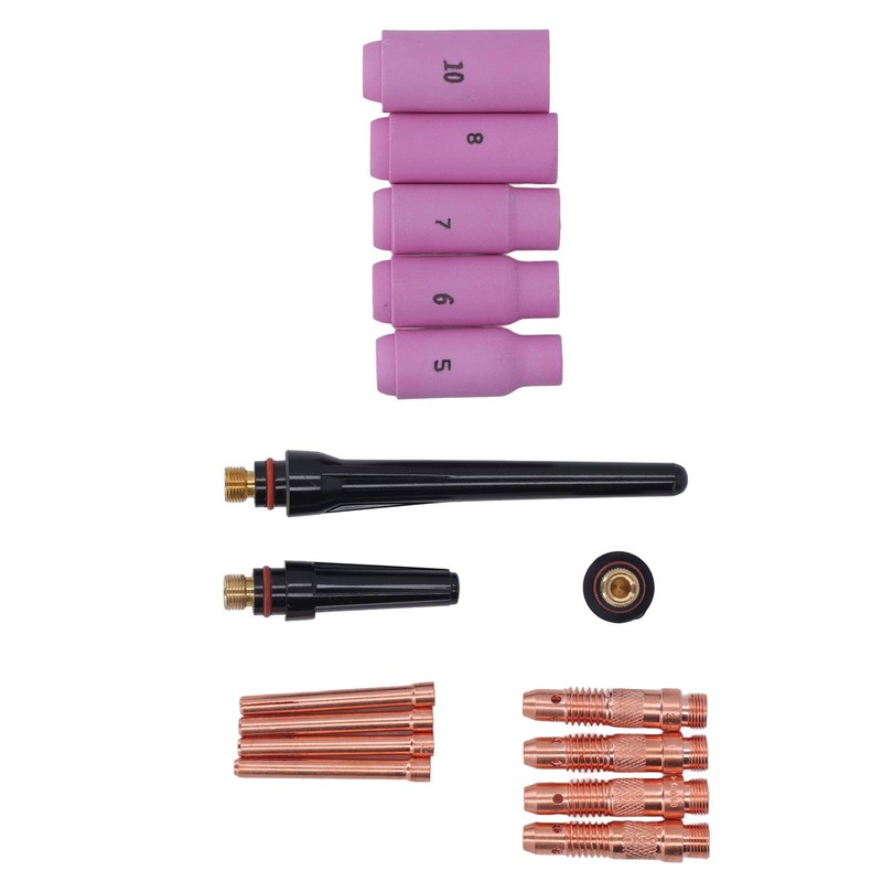 16PCS TIG Welding Torch Accessories Kit Copper Ceramic Plasma Cutter