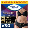 Tena Silhouette Noir Disposable Absorbent Panties, Low Waist, Size M,