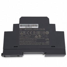 HDR-15-24 LED Power Supply Transformer DIN Rail Power Supply (DIN-Rail) Mean Well HDR-15-24 24V/DC 15W Transformer for LED Lighting