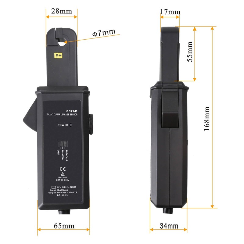 EITAI Electric Meter Leakage Clamp Meter AC/DC 0mA to 50A