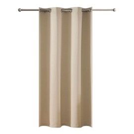 MilyaDE Opaque Blackout Curtain with Eyelets for Living Room Bedroom High Accuracy Polyester 140 x 210 cm (W x H) Beige