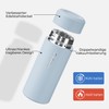 Exllena Mini Thermos Flask 250 ml with Stainless Steel Lid,