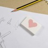 2 x 45mm 'Knitted Heart' Erasers/Rubbers (ER00044194)