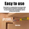 Pack of 20 Furniture Connector Cam Locks, Eccentric Nuts, Cam