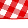 LinenTablecloth 15-Inch Polyester Napkins (1-Dozen) Red & White Checker