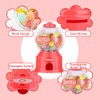 (Red) - Portable Children Candy Machine Plastic Mini Gumballs Dispenser