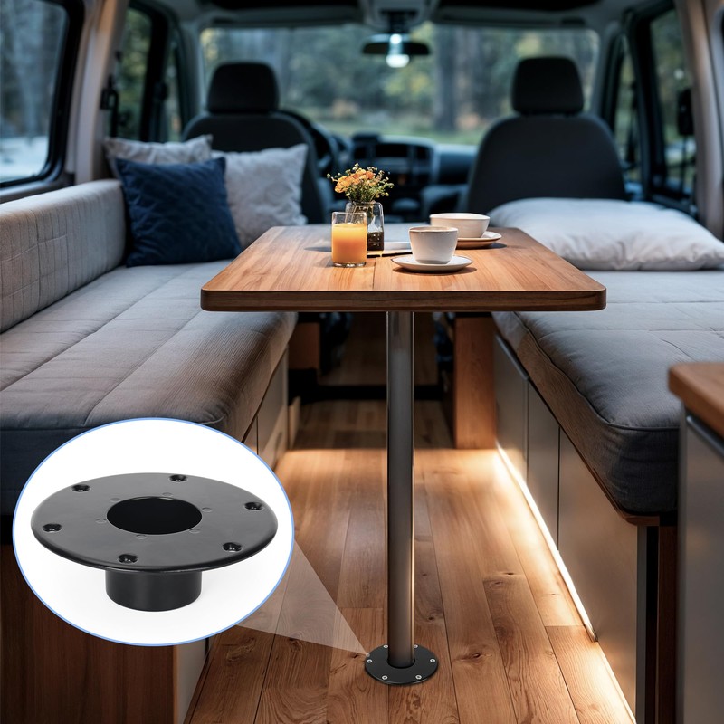 Starry Rv Trailer Pedestal Base Aluminum RV/Boat Table Base Mount