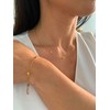 NataschaWoge® 18K Gold Necklace Minimalist Small Heart Chain Bracelet Thin