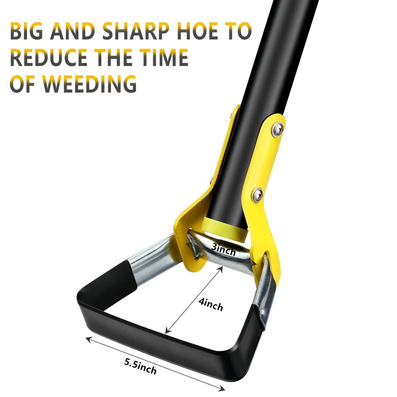 BsBsBest Scuffle Hoe Garden Tool, Stirrup Loop Hoe with 54
