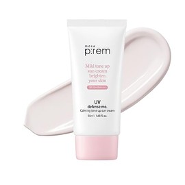 MAKEP:REM Hacer P:Rem Defensa Uv Me. Crema Solar Calming Tone Up, Protector Solar Coreano, Protector Solar Seguro Para Arrecifes, No Nano Óxido De Zin