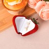 Strawberry Ring Box Red Velvet Ring Gift Box for Husband