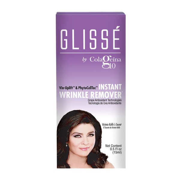 Colageina 10 Glissé Temporary Wrinkle Remover - Powered by Vin-Uplift & PhytoCellTec - Reduce Fine Lines and Wrinkles in 90 seconds for up to 8 Hours - 0.5 fl oz (15 ml)