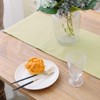 Soft Caddice Faux Linen 2 Side Table Runner, eco-Friendly Fabric